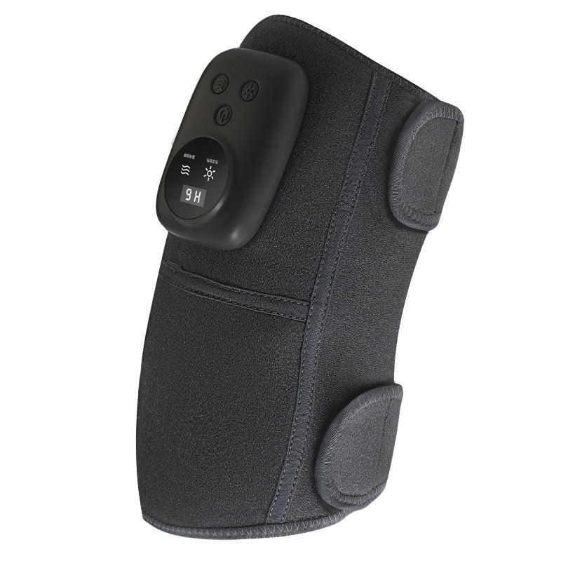 Knee joint heat therapy, pain relief and massage device